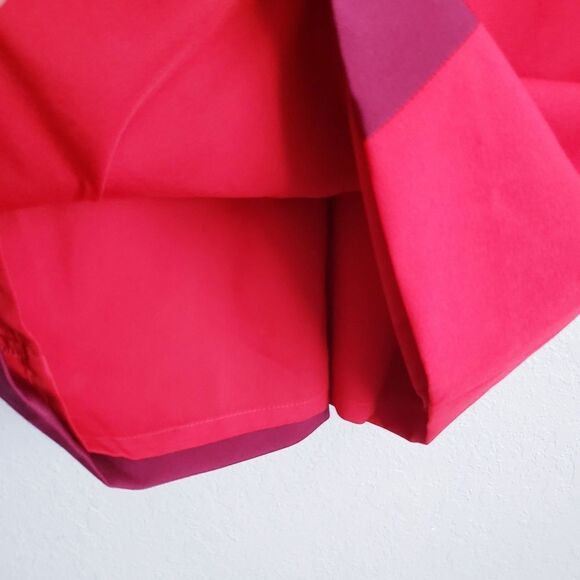 Milly Burgundy and Red Colorblock Dress - Picture 4 of 9